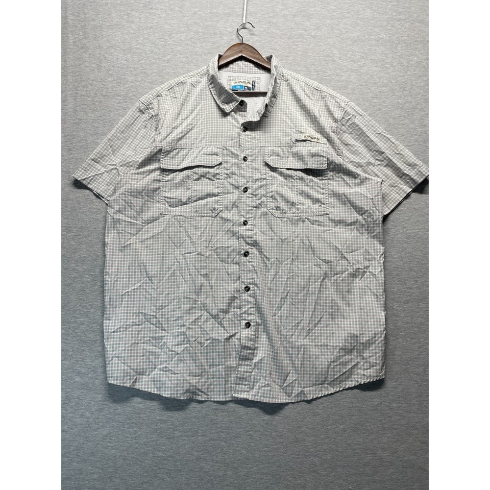 Magellan Outdoors Fish Gear Relaxed Shirt Mens 2XL Multicolor Gingham Mag Wick